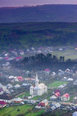 ponderation:  Sunrise Over the Hills of Maramures.