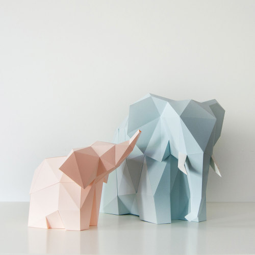 Origami inspired animal paper lamps by OWL