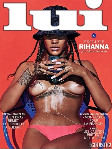 ratemycelebrity:  Rihanna Topless Sneak Peek for Lui Magazine 