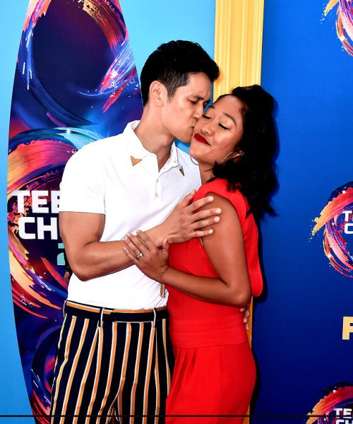 dailyharryshumjr: Harry and Shelby attending Teen Choice Awards, August 12th 2018