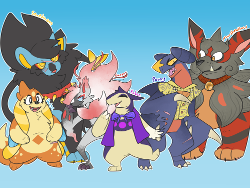 For pokemon day I drew my Legends team.I’ve been drawing Legends fanart non stop since the game came