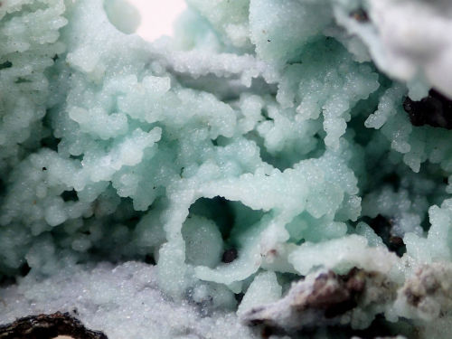 Chalcedony coated Fluorapatite after Tarbuttite - Skorpion mine, Namibia