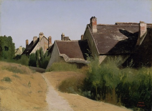 Camille Corot - Houses near Orleans - 1830