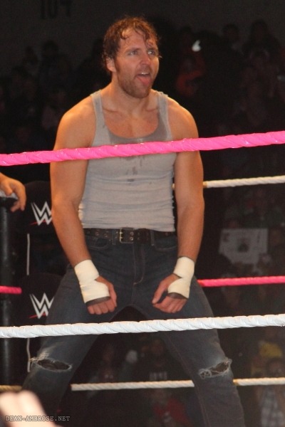 dark-sexy-angel:  Some sexy sweaty Dean Ambrose for this rainy day of mine. (pics cred deanambrose.net) 