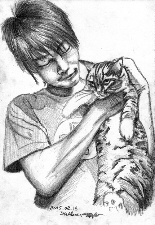 yukimuraruki-art: yukimuraruki: I actually intended to only draw Tsuki the cat. Which is a lie.No. I