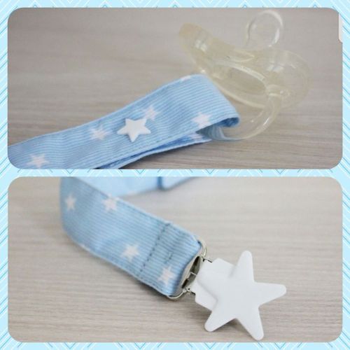 cinnamorollregressor:cinnamorollregressor:Baby blue starry pacifier clip Ah! I can’t believe I forgo