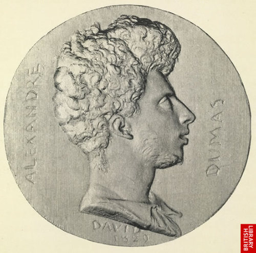 pilferingapples:Anyway please consider this medallion of Dumas in 1829, by David, c/o the British Li