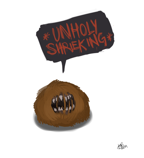 jimsdeadbones:  Mirrorverse tribble  [SCREAMS RIGHT BACK] n O