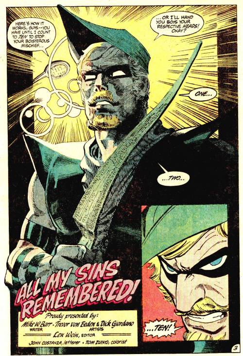 Green Arrow (1983) #1 by Mike W. Barr, Trevor Von Eeden & Dick Giordano,Tom Zuiko and John Costa