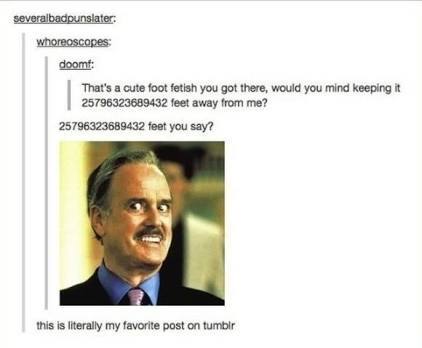thecoranimal: poetrylesbian:   murdoc:  irrelevantdoorknob:  murdoc:   my name is pete and i like feet everytime i see them i beat my meat   Stay 1,000,000 feet away from me    “1,000,000 feet”   This is literally the 2018 reincarnation of an old