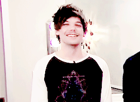 : Louis trying to contain his fond.
