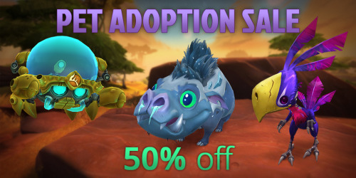 Pet Adoption Sale Change the life of a pet today with our Pet Adoption Sale. These pets are 50% off 
