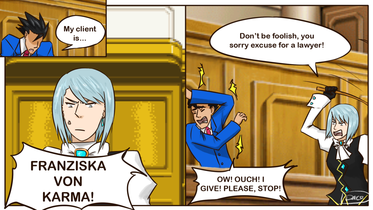 bitsofbyte:  Is there gonna be a game where Franziska is the defendant?For this episode: https://www.youtube.com/watch?v=TDdAIsqPN28&amp;t=0s