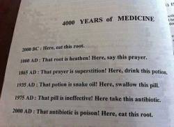 notdeadbabies:  4000 years of Medicine