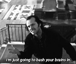 laughingtillweredead:  The Shining B&W/Horror Movies/Gifs 