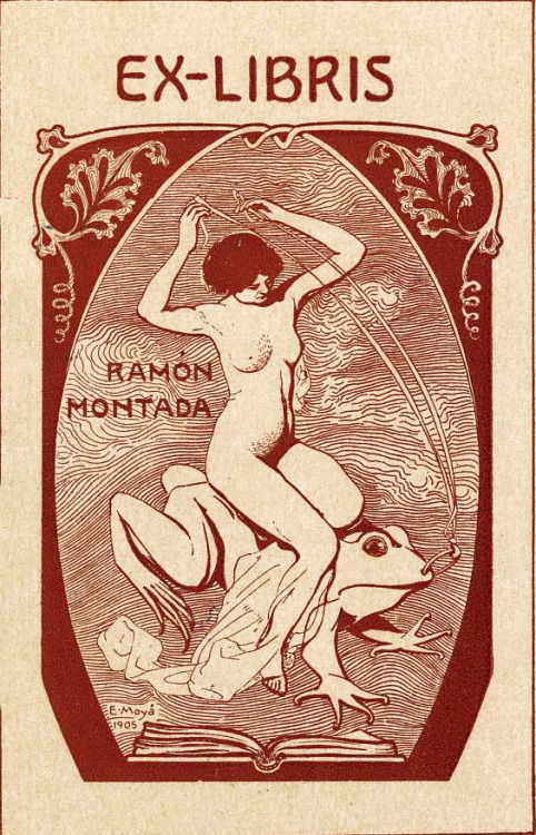 Enrique Moyá Martí (active 1892-1918), ‘Ex Libris - Ramon Montada’, 1905Source