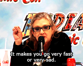 carrieffisher:Carrie Fisher explains to a little boy what ‘bipolar’ means, at Indiana Comic Con 2015