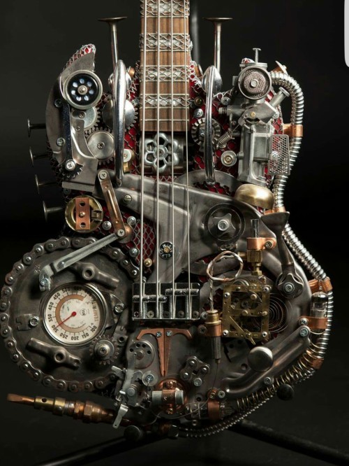 steampunktendencies:  Steampunk Guitars by Andy Corporon    Check out our [ Twitter | Instagram | Facebook | Google+ | Pinterest ]  