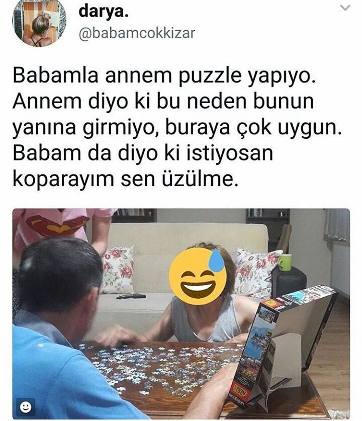 Babamla annem puzzle...