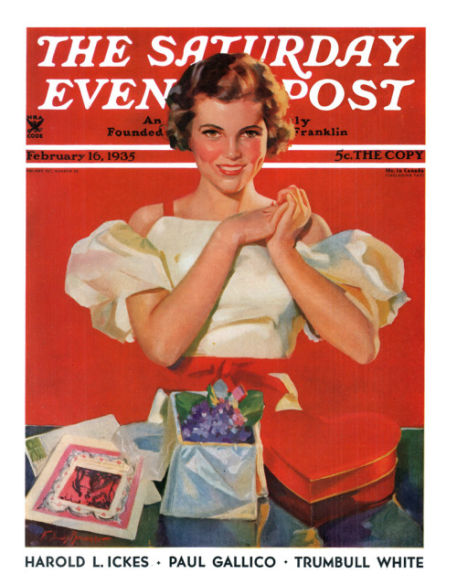 notpulpcovers:Saturday Evening Post v207 n33 [1935-02-16] cover flic.kr/p/NJHrCo