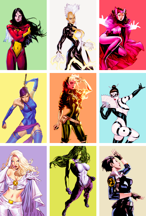 mysidian:  marvel ladies (pt. 1) 