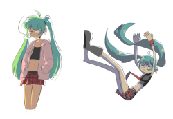 glitchpirate:  edgy mikus from 500 years ago