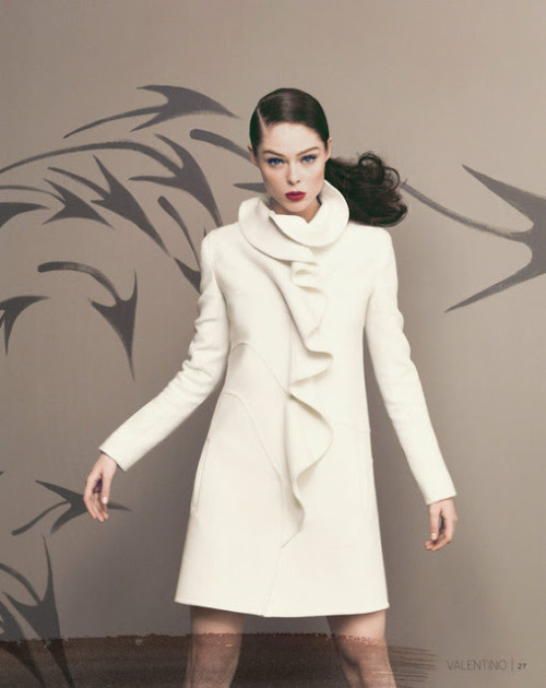    The beautiful Coco Rocha stars in Nordstrom’s Fall 2010 catalogue, as she assumes the role of artist and muse, showcasing designs by fashion houses including Balmain, Givenchy and Celine. 