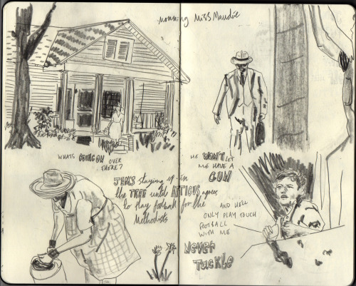 To Kill a Mockingbird Sketchbook Drawings