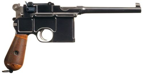 Exceptional Mauser Model 1896 broomhandle pistol with detachable buttstock which doubles as a holste