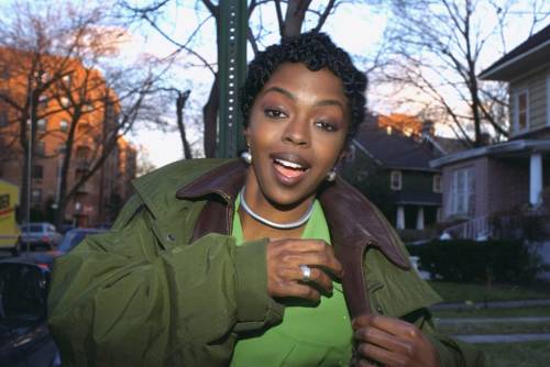 Lauryn Hill during the shoot for the “Killing Me Softly” music video, 1996Photographed by John Roca