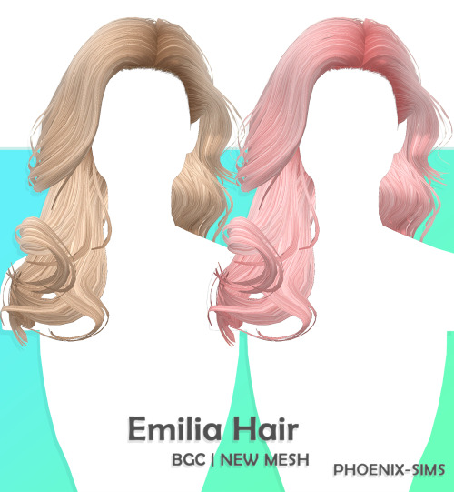 Emilia Hair ❣️New Mesh45 SwatchesBase Game CompatibleAll LodsDOWNLOAD (free with no ads!) Jada Hair 