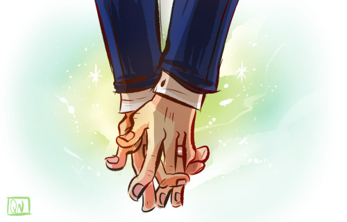 Sulu wedding! Hikaru and Ben getting married. I also have this head-canon that Ben’s the shy one.
