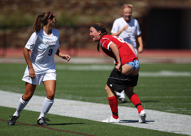 ibetyouwillfemales:  Epic under-wear revealing sports moments. Wondrous.
