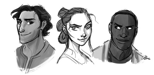 wendydoodles:  Doodles of the babes. Trying to figure out their beautiful faces &lt;3