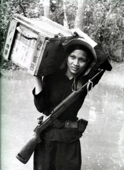 Female Member Of Vietnamese Popular Forces (South Vietnamese Village Defense) Unit