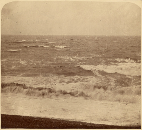 Waves, as captured in 1870 by A. Foncelle, a French photographer. 