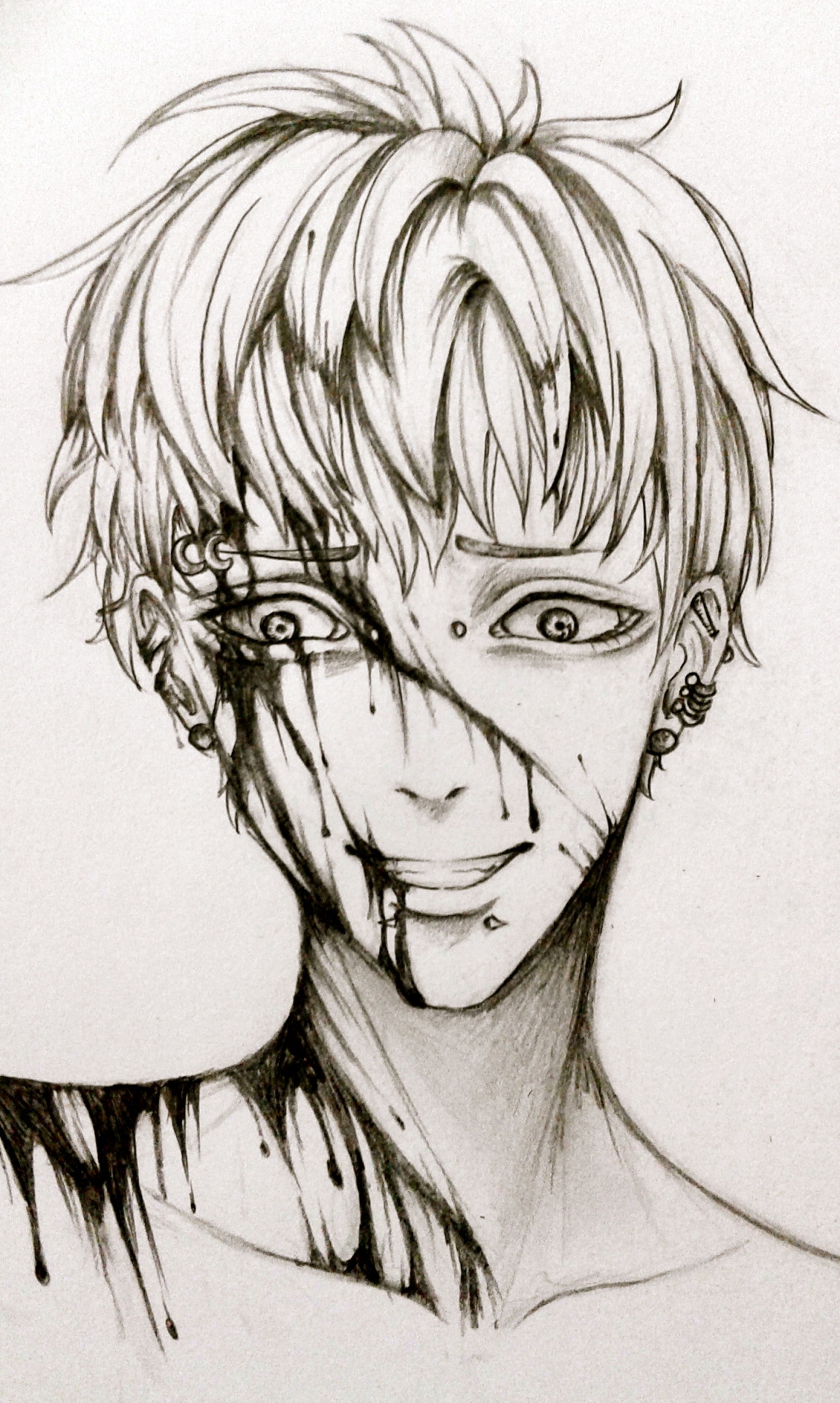 ki-saki:  Bad end bloody Noiz {crappy sketches at mid night}