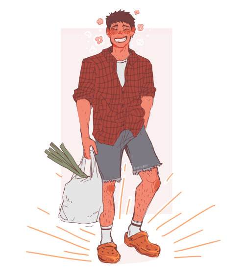 lionheart-draws:consider: daichi……but in crocs