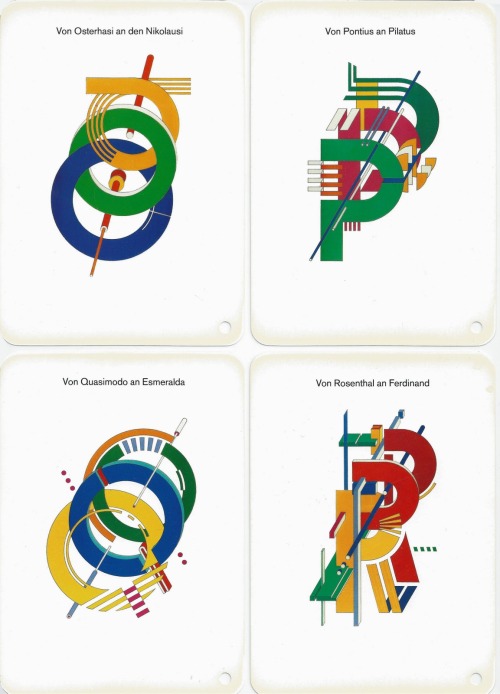Marcello Morandini Alphabet for Rosenthal, Germany, 1980s. Postmodern typface. Nice german copywriti