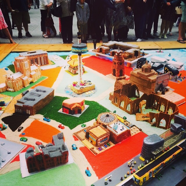 Liverpool made out of cakes! #cunard175 #onemagnificentcity #itsliverpool