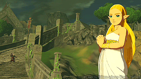 sartmaster:triforce-princess:  guys help i’m trying to make a gif of zelda and i’m losing my mind at kohga in the background     