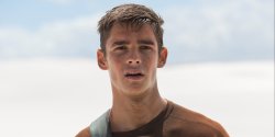 sardonicbomb:  Brenton Thwaites is cute (top pic). He has appeared in Maleficent, Oculus and The Giver. Here he is in the Check him out showing his rimmable butt in Son Of A Gun in the remaining pics. 