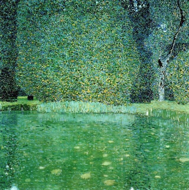 art-is-art-is-art:  Pond at Schloss Kammer on the Attersee, Gustav Klimt