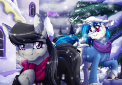 musical-gopher:  Stroll in the Snow by InuHoshi-to-DarkPen