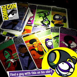 pan-pizza:  Going to San Diego Comic Con. I’ll give you some of these Trading Cards of my characters if you find me. There’s a link in the back of the card that lead to a preview of the next Loki IRL issue