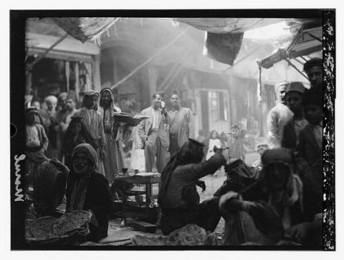 sniper-at-the-gates-of-heaven:scene of a mosul marketplace, 1932.