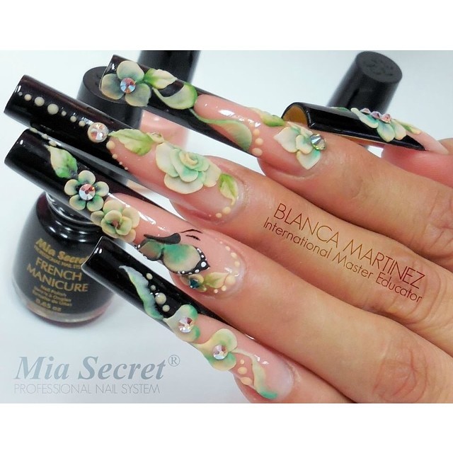 Mia Secret — TUBE Style! What a beautiful nail set by BLANCA...