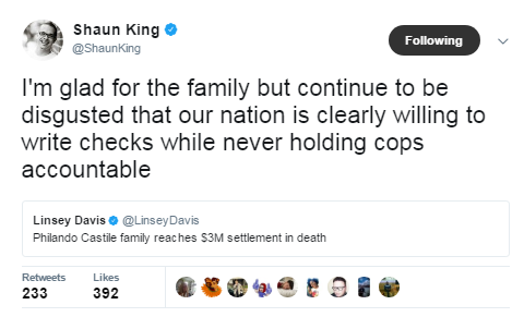 black-to-the-bones:  The mother of Philando Castile, a black motorist killed by a Minnesota police o
