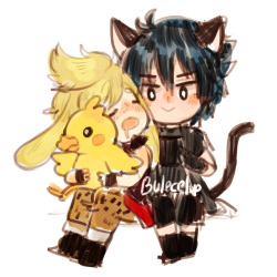 Bulecelup:  Cat Nocto / Lop Prompto 