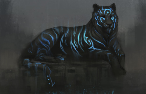 jademere: Compilation of my Surreal Tigers over the last year(s) :) This was a fun sketch subject to work on, but I’m moving on to other things now and probably won’t be adding to these guys anymore. 